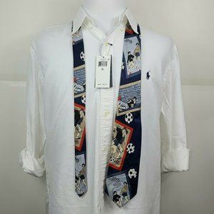 Dimoda Silk Handmade Necktie Soccer Theme